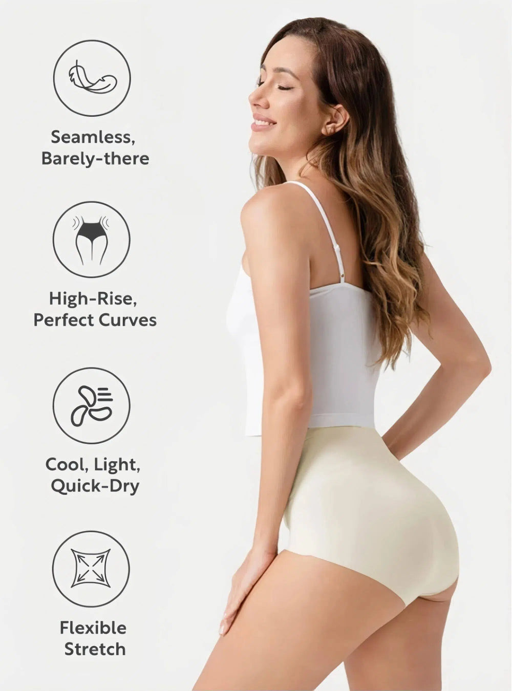 Culottes Invisibles Taille Haute (Lot de 5)