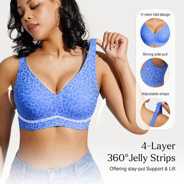 Wireless Leopard Jelly Bra