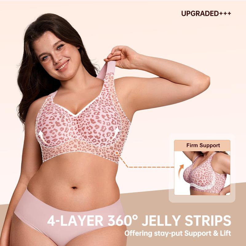 Wireless Leopard Jelly Bra