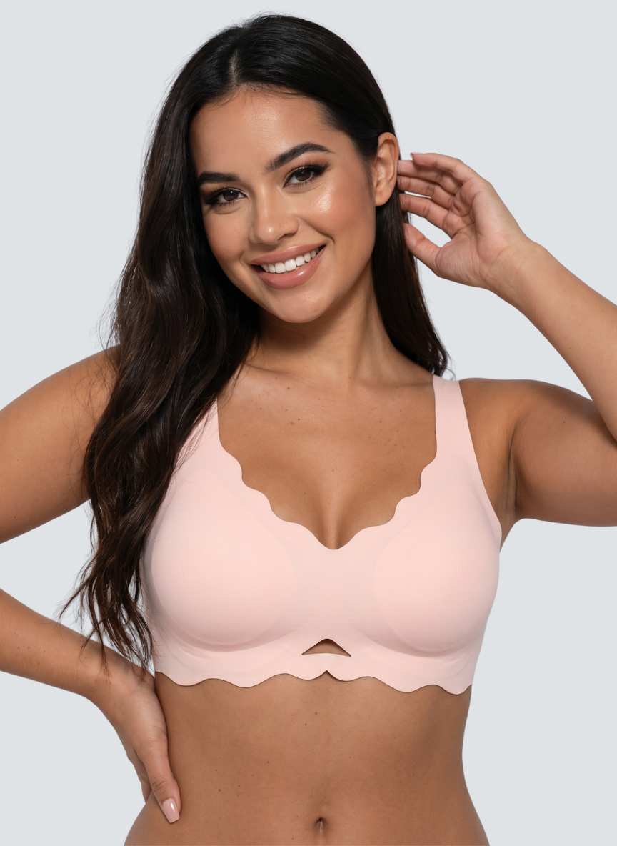 Soutien-gorge Jelly effet rehausseur festonné